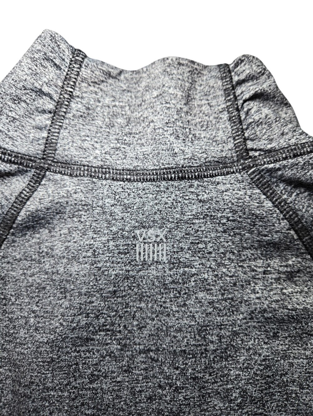 Victoria's Secret Heather Gray Full-Zip Jacket with Black Panels - Picture 6 of 10